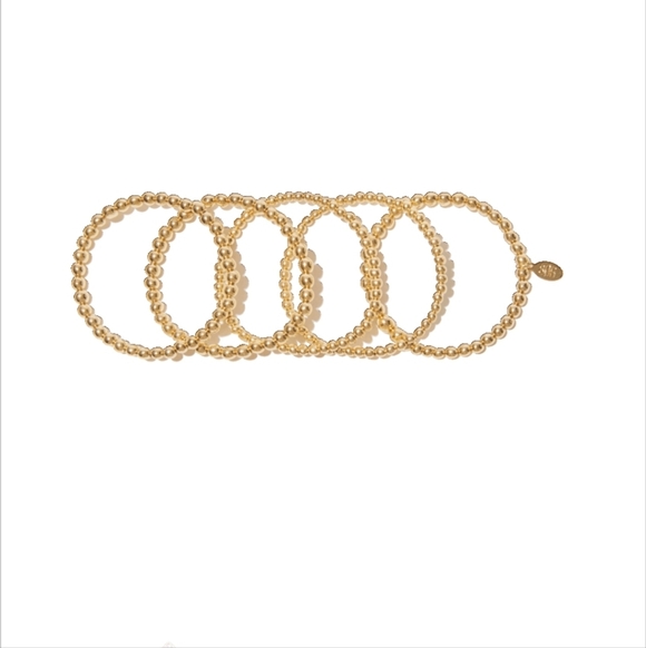 8 Other Reasons Jewelry - 8 Other Reasons Gold Beaded Bracelets Set